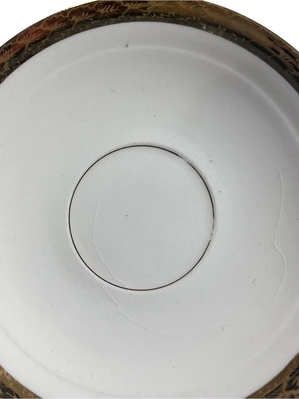 Vtg 30s 6 American Limoges Ivory Ware Saucer Plates 5.5